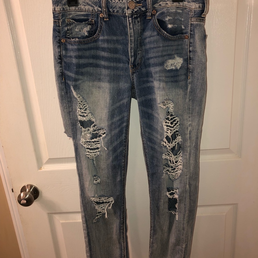AmericanEagle Distressed Mom Jeans